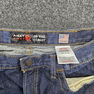 Ariat FR M4 Jeans Mens 35x32 CAT 2 2112 Low Rise Boot Blue Denim Flame Resistant